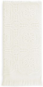 Jogo de toalhas de banho jacquard com franjas - 100% algodão: 1 Toalha P/ medida 100x150 cm - 50x100 cm - 30x50 cm