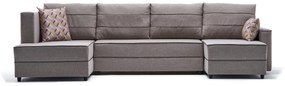 Sofá-cama de canto Ece – Creme – 315 cm x 88 cm x 160 cm