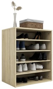 Armário para sapatos derivados de madeira carvalho sonoma
