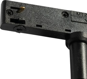 Foco Moderno Bege com Preto para Sistema de Trilho Monofásico - Slimline Uzzy