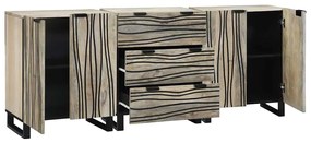 Conjunto de Móveis para Banheiro 3 pcs Branco 180 x 33 x 75 cm