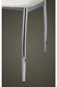 Cadeiras de jantar 6 pcs couro artificial branco