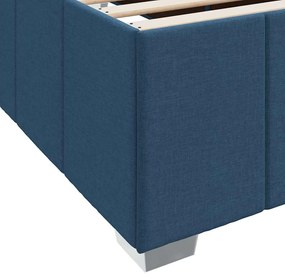 Estrutura da Cama Azul 90 x 190 cm tecido