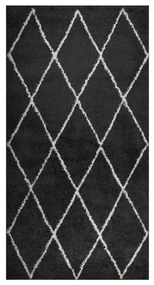 vidaXL Tapete shaggy de pelo alto 80x150 cm creme/antracite