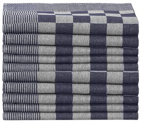 Panos de cozinha 20 pcs 50x70 cm algodão azul e branco