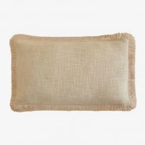 Cojín Retangular 30x50 Cm Em Algodão Soncey Tapioca Bege - Sklum
