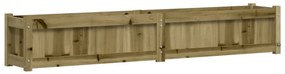 Vaso/floreira de jardim 180x31x31cm madeira de pinho impregnada