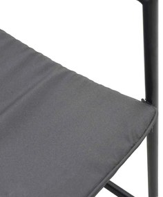 Cadeiras de Jardim com Almofadas 4 pcs Preto Textilene
