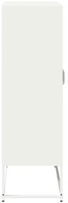 Aparador alto 68x39x123 cm aço branco