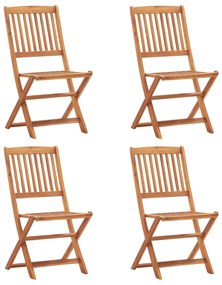 vidaXL Cadeira Castanho Madeira de acácia