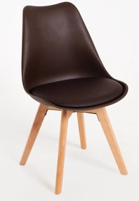 Pack 4 Cadeiras Synk Basic - Marrom