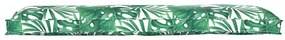 Almofadas de Palete para Banco 2 pcs Padrão de Folhas 150x40x8 cm Teci