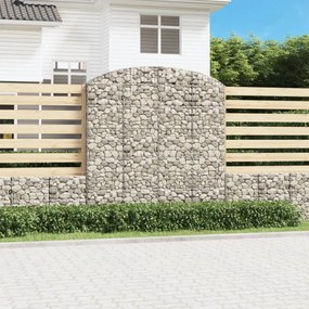 Cesto gabião arqueado 200x30x200/220 cm ferro galvanizado