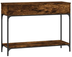 Mesa consola 100x34,5x75cm derivados de madeira carvalho fumado