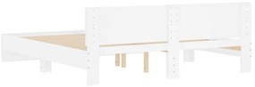 Estrutura de cama com cabeceira 180x200 cm branco