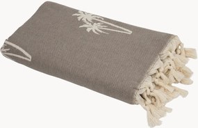 Toalha hammam em jacquard de algodão Palmier