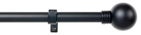 Varão para Cortinas Stor Planet Cintacor Esfera 160-300 cm Preto Metal