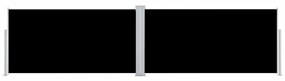 Toldo lateral retrátil 160x600 cm preto