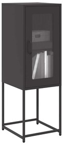 Aparador 36x39x107 cm aço laminado a frio preto