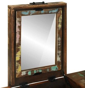 Mesa de Maquilhagem 90x50x75 cm Madeira Sólida Recuperada