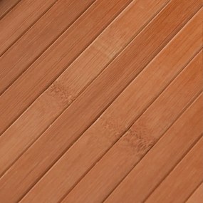 Tapete retangular 80x200 cm bambu castanho