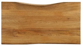 Tampo de mesa c/ borda viva 120x60x3,8 cm mangueira maciça