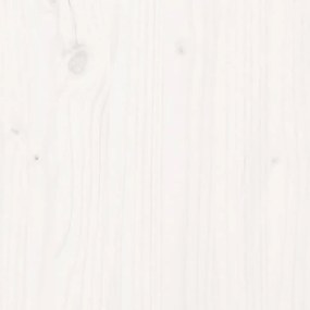 Mesa de cabeceira 50x35x61,5 cm madeira de pinho maciça branco
