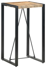 vidaXL Mesa de bar 60x60x110 cm madeira de mangueira maciça