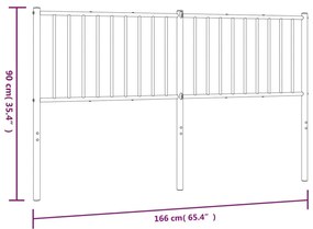 Cabeceira de cama 160 cm metal preto