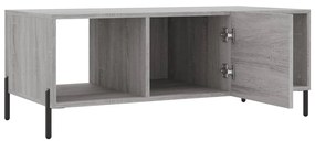 Mesa de centro 102x50x40cm derivados de madeira cinzento sonoma