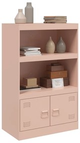 Aparador 67x39x107 cm aço rosa
