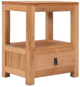 vidaXL Mesa de cabeceira 40x30x50 cm madeira de teca maciça