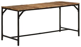 Mesa de jantar 160x80x75 cm madeira de mangueira maciça áspera