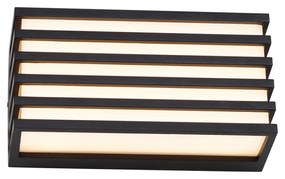 Candeeiro de parede exterior moderno preto incl. LED IP65 - Jail Moderno