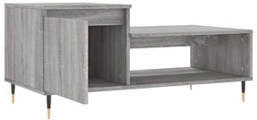 Mesa de centro 100x50x45 cm derivados madeira cinzento sonoma