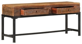 Móvel de TV 110x30x46 cm madeira recuperada maciça