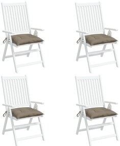 Almofadões móveis paletes 4 pcs tecido oxford cinza-acastanhado