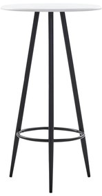 vidaXL Mesa de bar 60x107,5 cm MDF branco