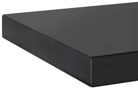 Prateleiras de parede 2 pcs 50x23,5x3cm aço inoxidável prateado
