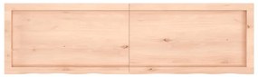 Prateleira de parede 140x40x(2-4)cm carvalho maciço não tratado