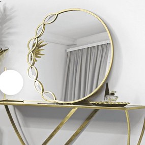 ESPELHO ELEONOR 73,5X2X72 CM DOURADO
