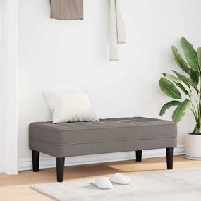 Banco vidaXL Taupe 113x57x39 cm em Tecido