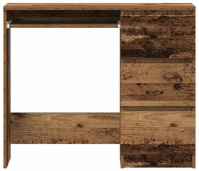 Secretária 90x45x76 cm contraplacado madeira velha