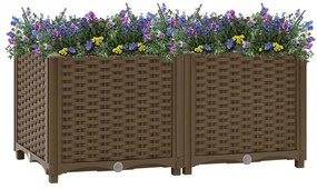 Canteiro elevado 80x40x38 cm polipropileno