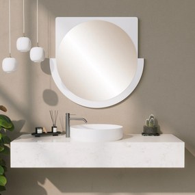 Espelho Decorativo Lucky – Branco – 70x65x2 cm