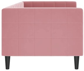 Sofá-cama 80x200 cm veludo rosa