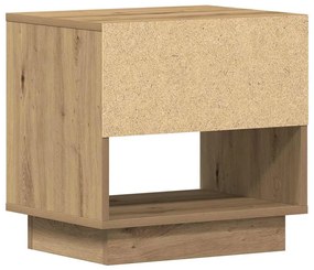 Criado-mudo vidaXL Carvalho Artesanal 45x34x46 cm Madeira de Engenhari