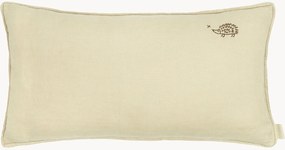 Almofada de linho bordada para crianças L1N0