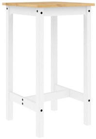 3 pcs conjunto de bar pinho maciço branco