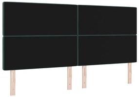 Cabeceira em Veludo Verde Escuro com Botão de Cristal Tufted 200 cm
